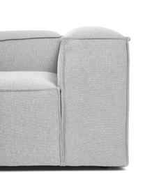 Sofá rinconera modular grande Lennon, Tapizado: 100% poliéster Alta resis, Estructura: madera de pino maciza, ma, Patas: plástico, Tejido gris claro, An 329 x Al 68 cm, chaise longue derecha
