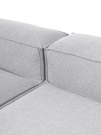 Sofá rinconera modular grande Lennon, Tapizado: 100% poliéster Alta resis, Estructura: madera de pino maciza, ma, Patas: plástico, Tejido gris claro, An 329 x Al 68 cm, chaise longue derecha