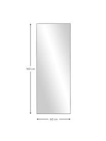 Großer Ganzkörperspiegel Cato, Rahmen: Metall, beschichtet, Rückseite: Mitteldichte Holzfaserpla, Spiegelfläche: Spiegelglas, Schwarz, B 60 x H 160 cm