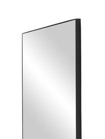 Großer Ganzkörperspiegel Cato, Rahmen: Metall, beschichtet, Rückseite: Mitteldichte Holzfaserpla, Spiegelfläche: Spiegelglas, Schwarz, B 60 x H 160 cm