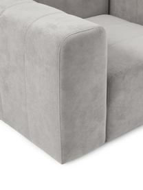 Sillón Lena, Tapizado: tejido (88% poliéster, 12, Estructura: madera de pino, contracha, Patas: plástico, Tejido gris plata, An 134 x F 106 cm