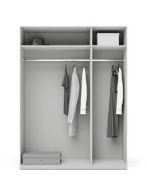 Modularer Drehtürenschrank Charlotte, 150 cm Breite, mehrere Varianten, Korpus: Spanplatte, FSC-zertifizi, Grau, Basic Interior, B 150 x H 200 cm