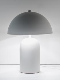 Lampa stołowa w stylu retro Walter, Biały matowy, Ø 25 x W 33 cm