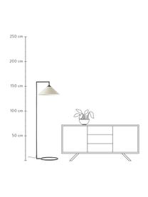 Lampa na čítanie Iris, Béžová, čierna, Ø 45 x V 160 cm