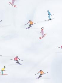Design kussenhoes Ski van Kera Till, 100% katoen, Lichtblauw, B 40 x L 40 cm