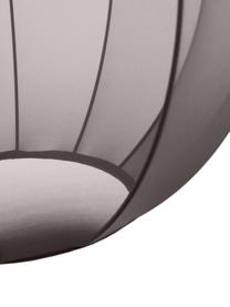 Hanglamp Beau van netstof in grijs, Lampenkap: textiel, Baldakijn: gepoedercoat metaal, Grijs, Ø 52 x H 52 cm