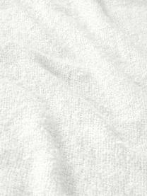 Manta con flecos Mysa, 100% acrílico, Blanco crema, An 120 x L 150 cm