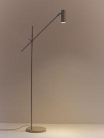 Lampada da lettura Cassandra, Paralume: metallo verniciato a polv, Base della lampada: metallo verniciato a polv, Beige opaco, Larg. 75 x Alt. 152 cm