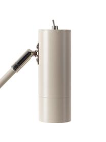 Leeslamp Cassandra, Lampenkap: gepoedercoat metaal, Lampvoet: gepoedercoat metaal, Mat beige, B 75 x H 152 cm