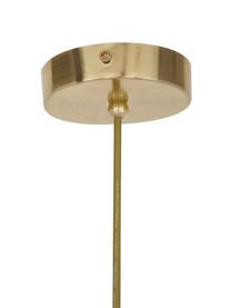 Lampa wisząca ze szkła opalowego Avalon, Biały, odcienie złotego, Ø 23 x W 51 cm