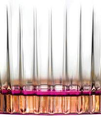 Gläser Gipsy mit zweifarbigem Luxion-Kristallglas, 6 Stück, Luxion-Kristallglas, Transparent, Kupferfarben, Pink, Ø 8 x H 9 cm, 300 ml