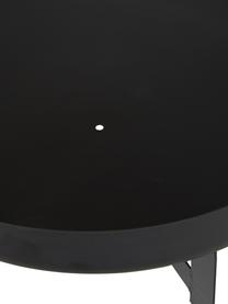 Ohniště Efesto, Ocel s práškovým nástřikem, odolná vůči vysokým teplotám, Černá, Ø 60 cm, V 24 cm