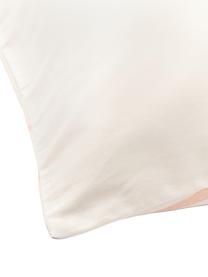 Funda de almohada de satén estampada Marino, Beige, tonos rojos, An 45 x L 110 cm
