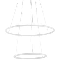 Große LED-Pendelleuchte Orion, Lampenschirm: Metall, beschichtet, Baldachin: Metall, beschichtet, Weiß, Ø 60 x H 50 cm