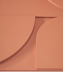 Decoración de pared de madera Massimo, 4 uds., Tablero de fibras de densidad media (MDF), Terracota, An 80 x Al 80 cm