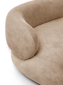 Divano 2 posti Alba, Rivestimento: 97% poliestere, 3% nylon , Struttura: legno massiccio di abete , Piedini: plastica, Tessuto color sabbia, Larg. 185 x Prof. 114 cm, schienale a sinistra