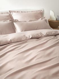 Housse de couette en satin de coton Premium, Rose, larg. 140 x long. 200 cm