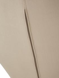 Poltrona ad ala in velluto beige con piedini in metallo Wing, Rivestimento: velluto (poliestere) 15.0, Struttura: metallo zincato, Velluto beige, Larg. 75 x Prof. 85 cm