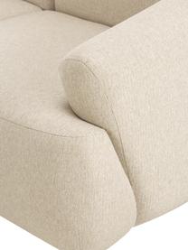 Narożna sofa modułowa Sofia, Tapicerka: 100% polipropylen Dzięki , Stelaż: lite drewno sosnowe, płyt, Nogi: tworzywo sztuczne, Beżowa tkanina, S 278 x G 174 cm, lewostronna