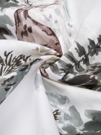 Pościel z perkalu organicznego Forest od Candice Gray, Wielobarwny, 135 x 200 cm + 1 poduszka 80 x 80 cm