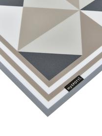 Tapis antidérapant intérieur extérieur en vinyle Haakon, Vinyle, recyclable, Tons gris et beiges, larg. 65 x long. 255 cm