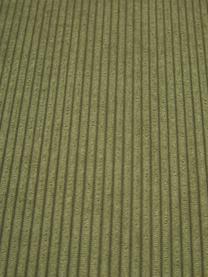 Modulares Ecksofa Lennon aus Cord, Bezug: Cord (92% Polyester, 8% P, Gestell: Massives Kiefernholz, FSC, Füße: Kunststoff, Cord Grün, B 238 x T 180 cm, Eckteil rechts