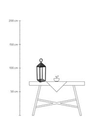 Lampe d'extérieur mobile à intensité variable et fonction tactile Nuna, Aluminium, enduit, Noir, larg. 14 x haut. 47 cm