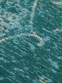 Okrągły dywan szenilowy w stylu vintage Palermo, Turkusowy, jasny niebieski, kremowy, Ø 200 cm (Rozmiar L)