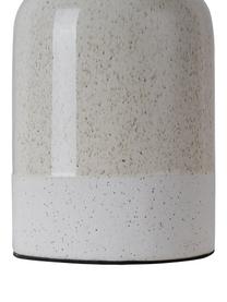 Petite lampe de chevet en céramique Sandy Glow, Beige, blanc, Ø 18 x haut. 33 cm