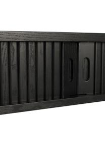 Consola de madera Barbier, Estructura: tablero de fibras de dens, Patas: madera maciza de caucho p, Negro, An 120 x F 35 cm