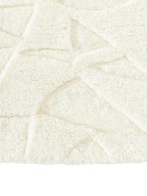 Tapis rond en laine tufté main Rory, Blanc crème, Ø 150 cm (taille M)