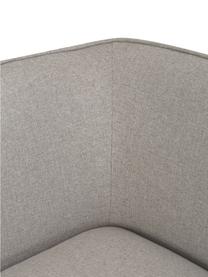 Modulaire 3-zitsbank Ari in grijs, Bekleding: 100% polyester, Frame: massief hout, multiplex, Poten: kunststof, Geweven stof grijs, B 228 x D 77 cm
