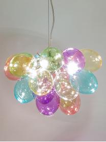 Lámpara de techo de cristal Gross, Fijación: níquel cromado, Anclaje: metal recubierto, Cable: plástico, Multicolor, Ø 30 x Al 28 cm