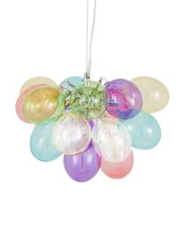 Suspension design grappe à sphères multiples en verre multicolores Solo, Multicolore, Ø 30 x haut. 20 cm