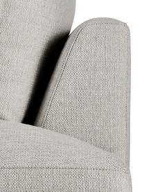 XXL hoekbank Tribeca in beigegrijs, Bekleding: polyester, Frame: massief grenenhout, Poten: massief gelakt beukenhout, Geweven stof beigegrijs, B 405 x D 228 cm, hoekdeel rechts