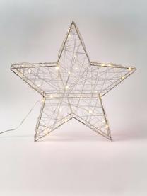 Batterij-aangedreven LED lichtster Marika, Metaal, Zilverkleurig, B 30 cm x H 29 cm