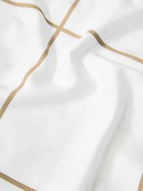 Copripiumino reversibile in flanella con motivo invernale beige Vince, Beige, bianco, Larg. 200 x Lung. 200 cm