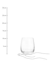Bicchiere acqua in vetro soffiato Ellery 4 pz, Vetro, Trasparente, Ø 9 x Alt. 10 cm