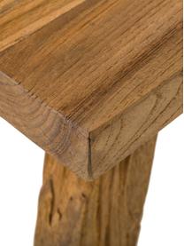 Konsola z drewna tekowego Lawas, Naturalne drewno tekowe pochodzące z recyklingu, Drewno tekowe, S 120 x G 40 cm