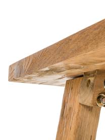 Konsola z drewna tekowego Lawas, Naturalne drewno tekowe pochodzące z recyklingu, Drewno tekowe, S 120 x G 40 cm
