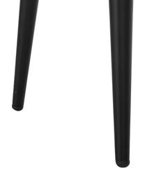 Samt-Armlehnstuhl Rachel in Taupe, Bezug: Samt (Polyester) Der hoch, Beine: Metall, pulverbeschichtet, Samt Taupe, B 56 x T 70 cm