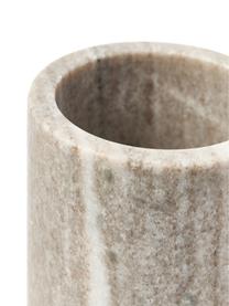 Boîte de rangement en marbre Simba, Marbre, Beige, marbré, Ø 10 x haut. 12 cm