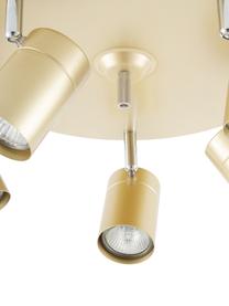 Faretti da soffitto Correct, Paralume: metallo rivestito, Baldacchino: metallo rivestito, Dorato, Ø 30 x Alt. 14 cm