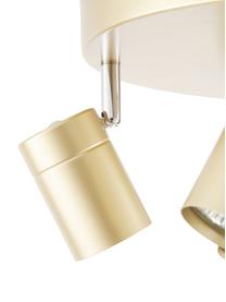 Faretti da soffitto Correct, Paralume: metallo rivestito, Baldacchino: metallo rivestito, Dorato, Ø 30 x Alt. 14 cm