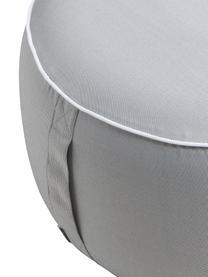 Aufblasbarer Pouf Maxime, Bezug: Polyester, UV-beständig, Hellgrau, Schwarz, Ø 55 x H 25 cm