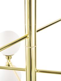 Grosse Pendelleuchte Grover mit Glaskugeln, Baldachin: Metall, Goldfarben, Ø 70 x H 56 cm