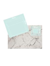 Flauschiger Hochflor-Teppich Mayrin mit marmoriertem Muster, Flor: 100% Polypropylen, Cremefarben, Grau, B 160 x L 230 cm (Größe M)