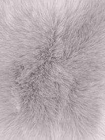 Imitatie schapenvacht Mathilde, glad, Bovenzijde: 65% acryl, 35% polyester, Onderzijde: 100% polyester, Lichtgrijs, B 60 x L 180 cm