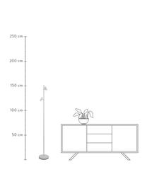 Stmívatelná LED čtecí lampa Omari, Bílá, Š 20 cm, V 141 cm