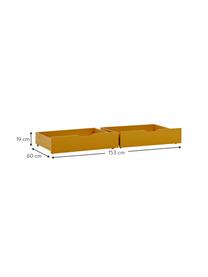 Schubladen Eco Comfort, 2 Stück, Mitteldichte Holzfaserplatte (MDF), FSC-zertifiziert, Gelb, B 76 x T 60 cm